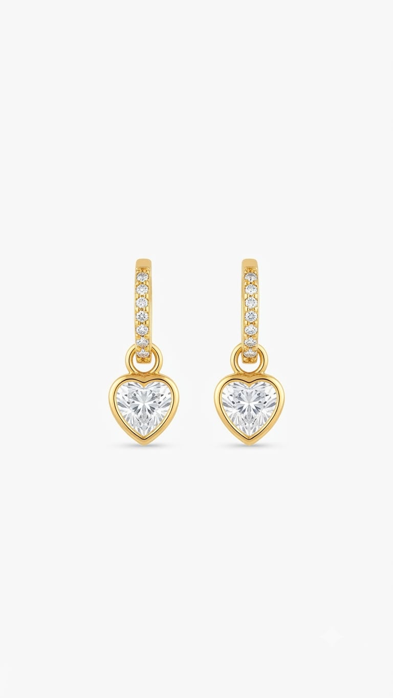 HEART SHAPED ELEGANT STUD