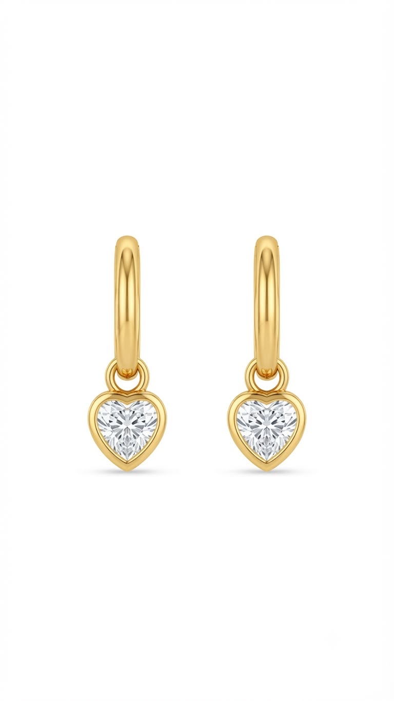 HEART SHAPED ELEGANT EARRING