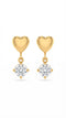 HEART SHAPED STUD EARRING