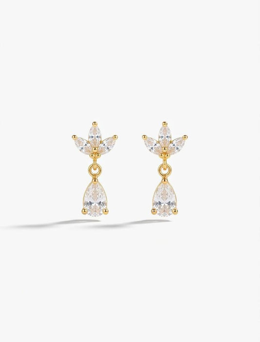 FLORAL DIAMOND EARRING