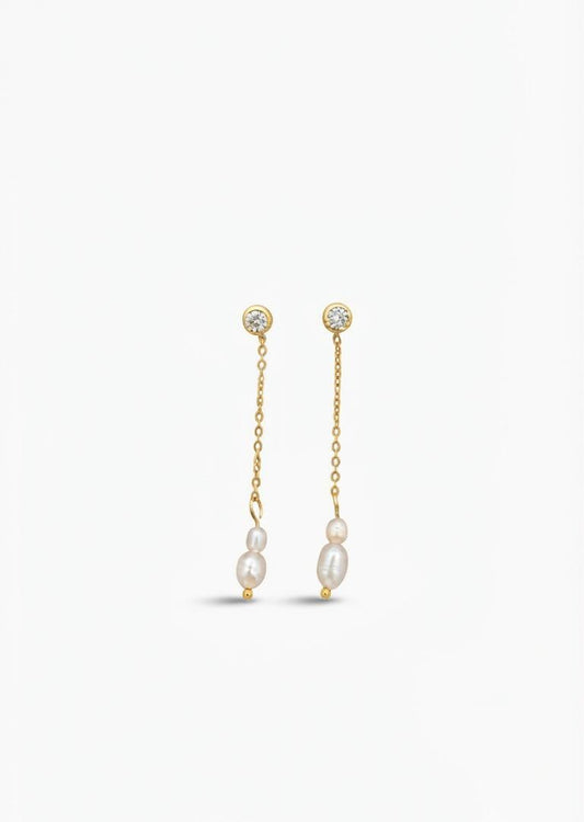 LONG PEARL EARRING