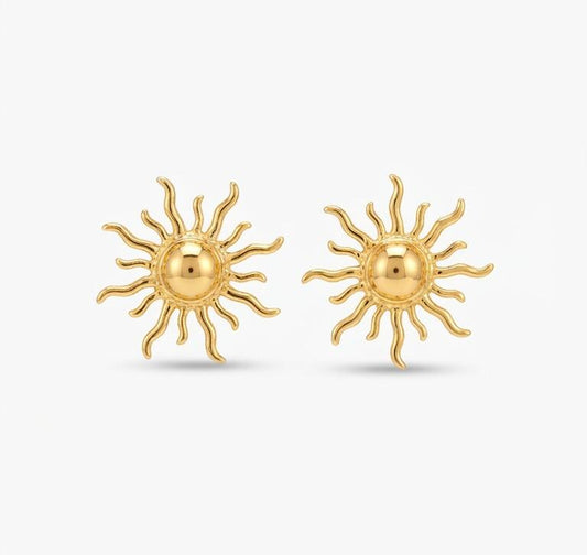 SUN SHAPED ELEGANT EARRING