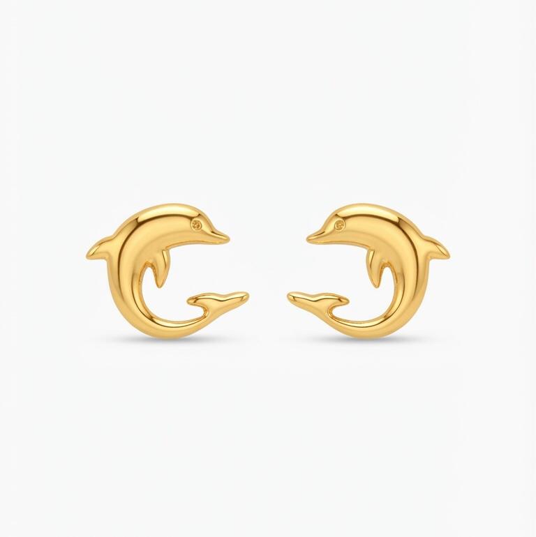 FISH STUD EARRING