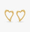 OPEN HEART STUD EARRING