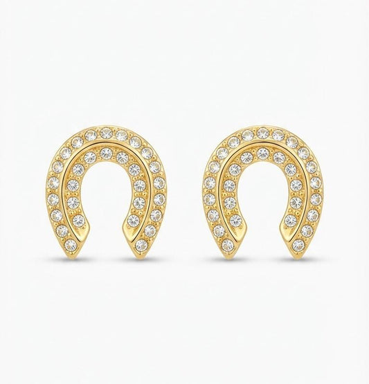 HORSESHOE STUD EARRING