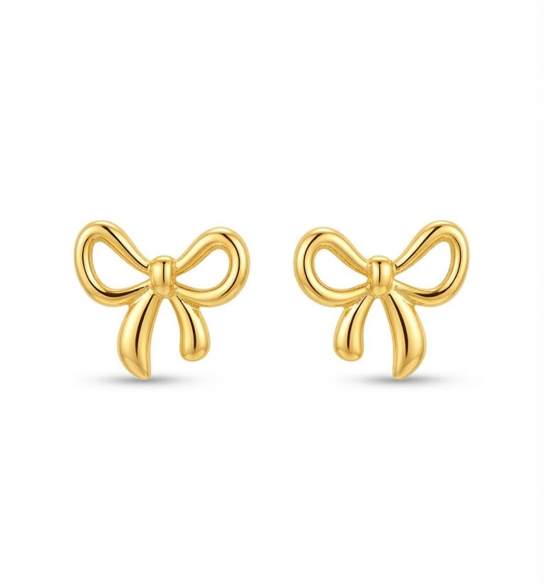 BOW SHAPED ELEGANT EARRING