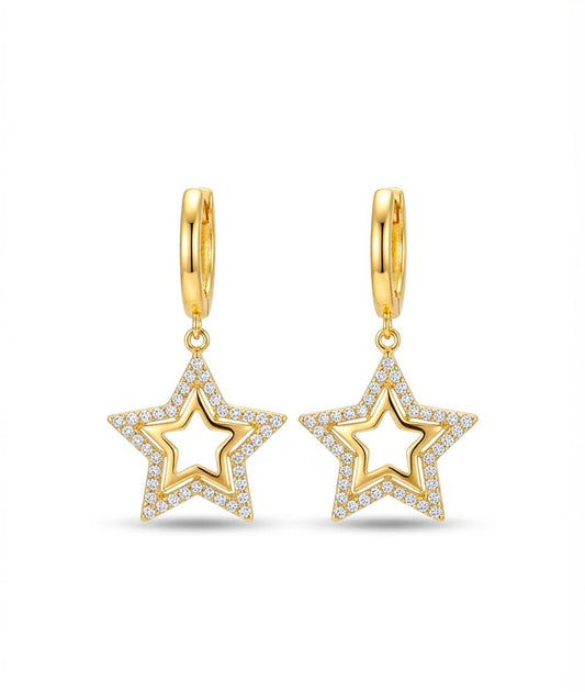 STAR SHAPED ELEGANT EARRING
