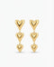 THREE LAYER HEART EARRING