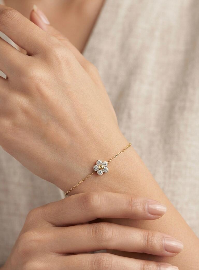 FLORAL CHAIN BRACELET