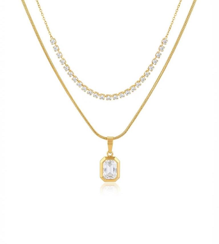 Layered Diamond Necklace